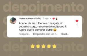 Depoimento do livro Elena e o Resgate do Pequeno Xugo