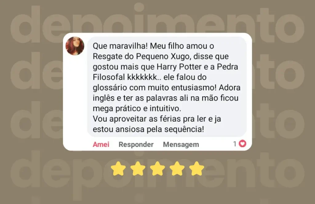 Depoimento do livro Elena e o Resgate do Pequeno Xugo